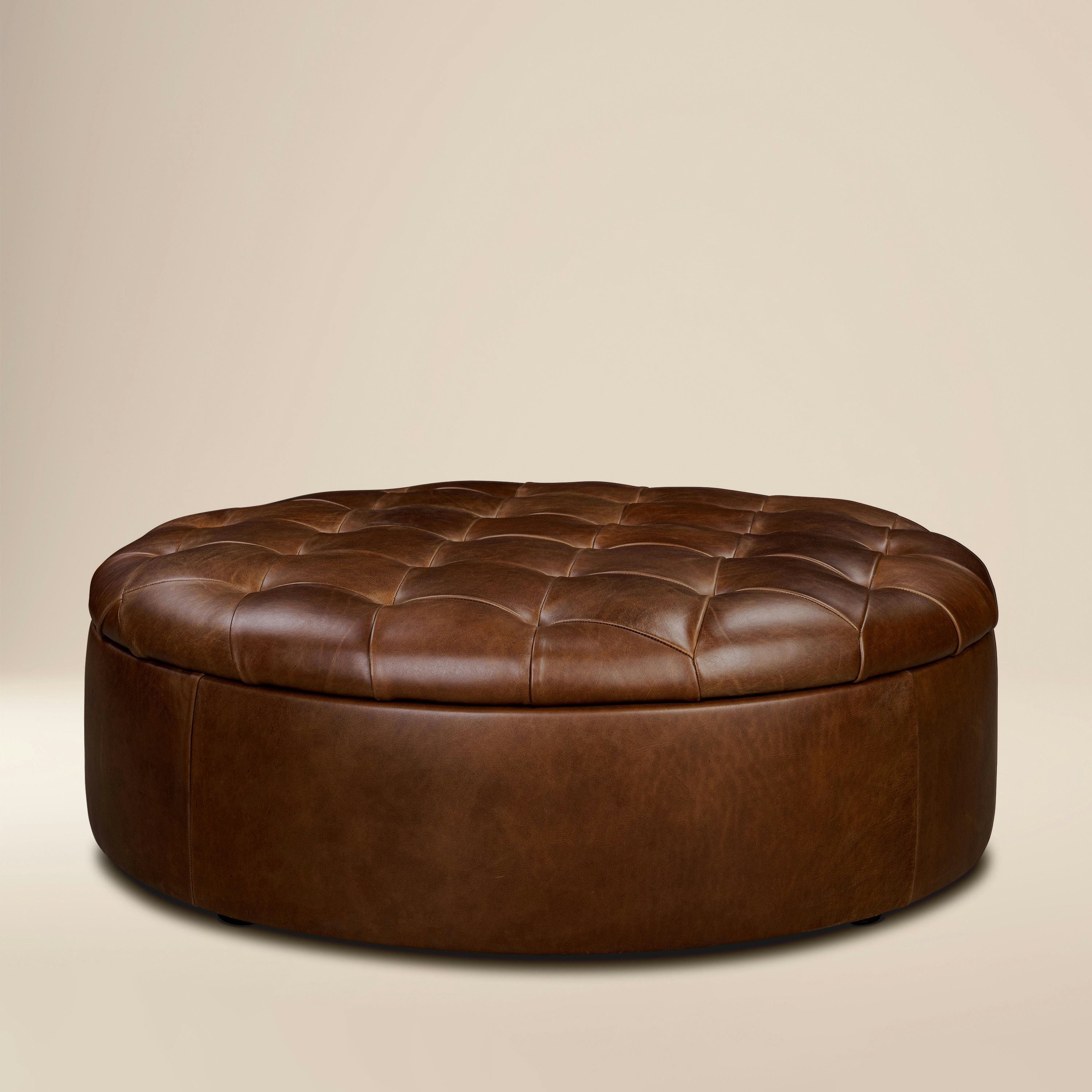 Poly & Bark Zahra Genuine Leather Storage Ottoman