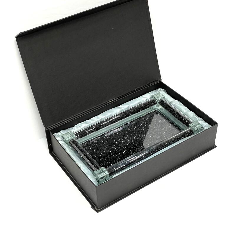 Ambrose Exquisite Small Glass Tray in Gift Box