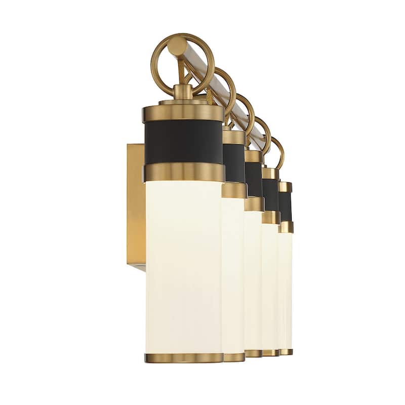 Savoy House 8-1638-5 Abel 5 Light 39" Wide LED Bathroom Vanity Light