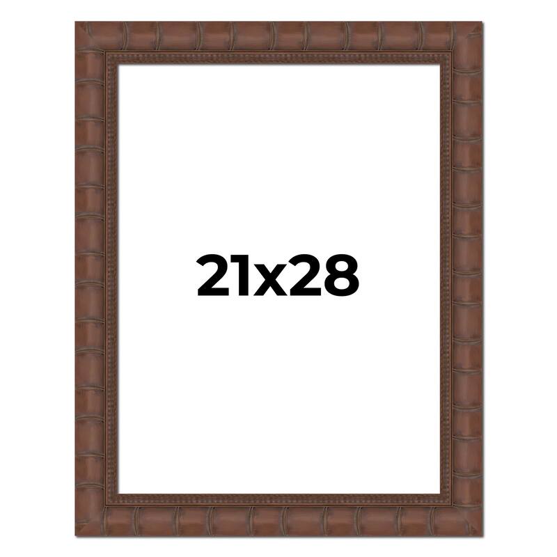 21x28 Frame Pewter Solid Wood Picture Frame Width 1.625 Inches | Interior Frame Depth 0.6875 Inches