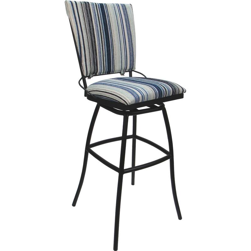 Set of 3 Outdoor Bar Stool Counter Extra Tall Jenna PB without Arms