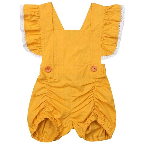 sleeveless romper baby girl
