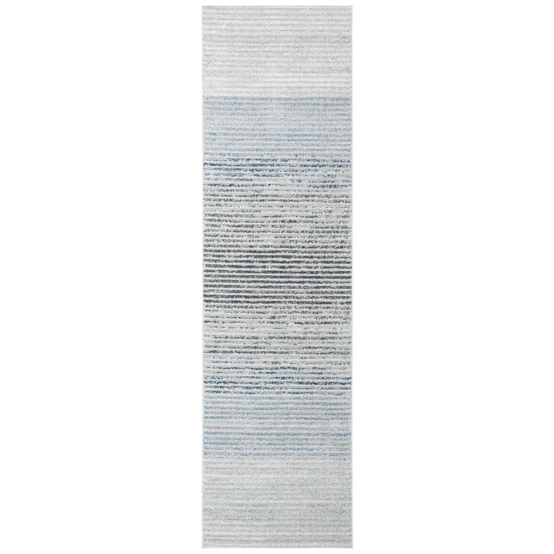 SAFAVIEH Harbor Penni Border Rug - 2'3" x 8' Runner - Ivory/Grey