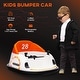 preview thumbnail 2 of 14, 12V Toddler Bumper Car by Qaba, Ride-On Toy with Parental Remote, LED Lights, and Music for Ages 1.5-5