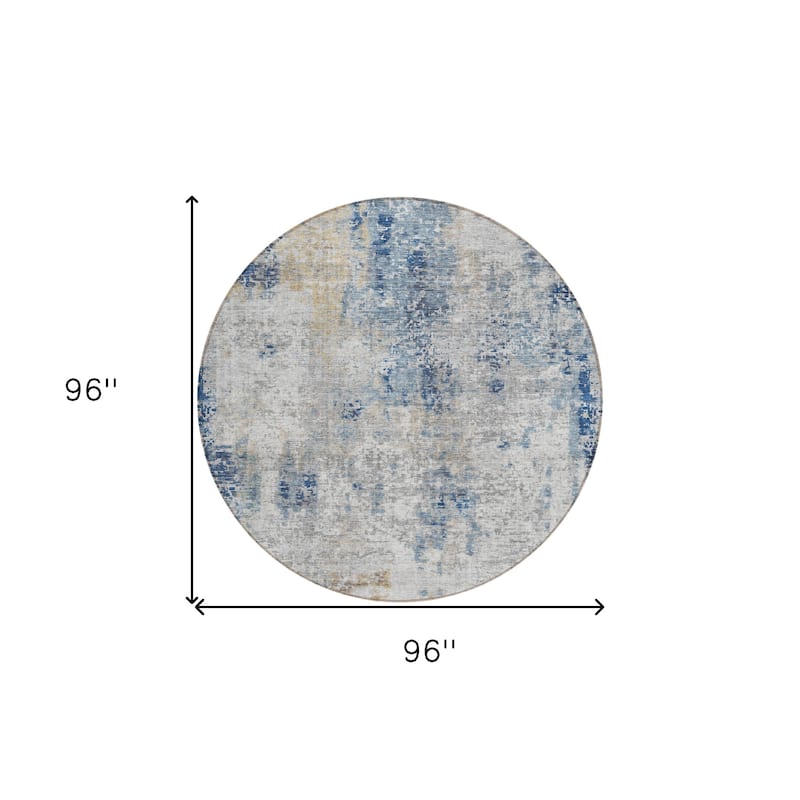 HomeRoots Abstract Transitional Rectangle Outdoor Rug