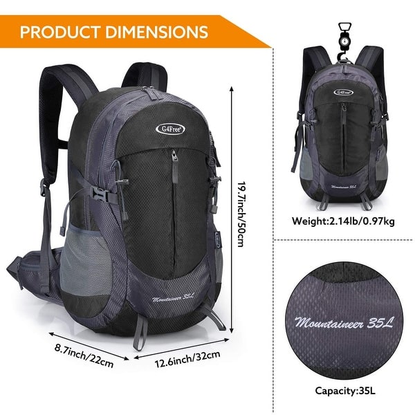 35 l backpack dimensions hiking [M6329]MOUNTAINTOP 35L with Rain Cover Its the best backpack for men and women who love hiking 35L Hiking Backpack Water Resistant
