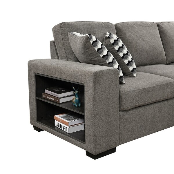 125'' Oversized U-Shaped Multi-Function Sectional Sofa with