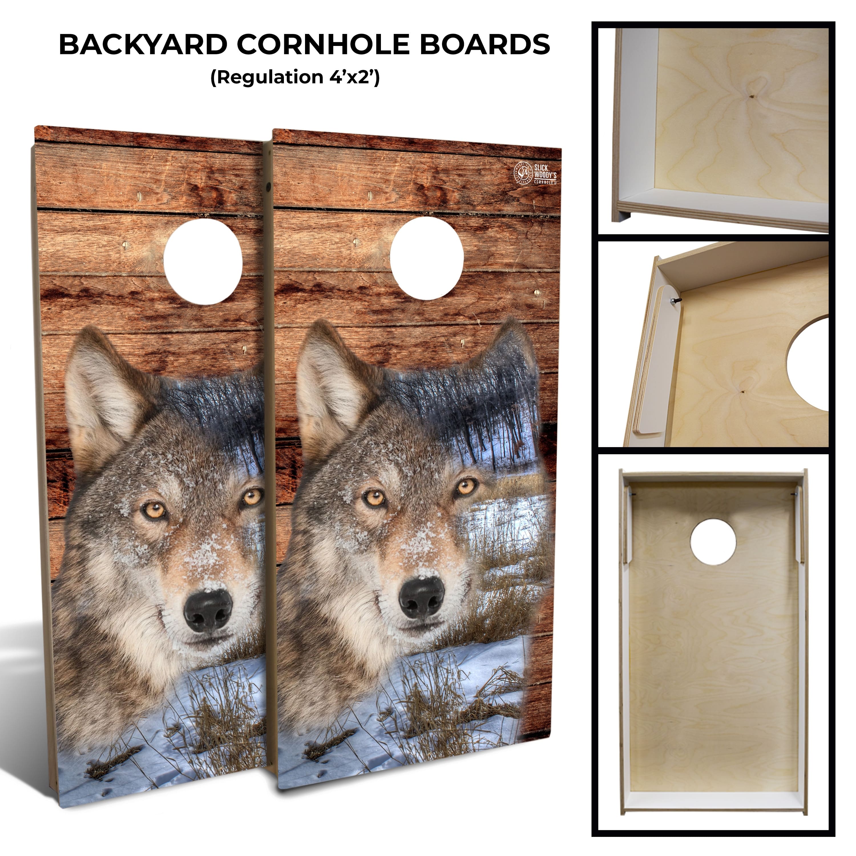 Wolf Backyard Cornhole Board Set (Includes 8 Bags) - N/A - Bed Bath ...