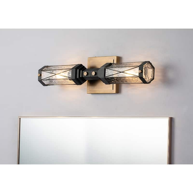 Rustic 2 Light Wall Vanity Sconce