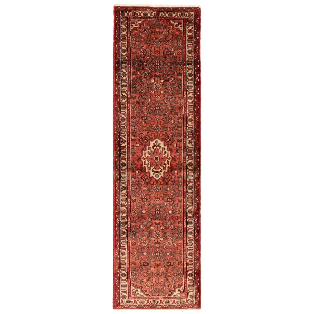 ECARPETGALLERY Hand-knotted Andelz Copper Wool Rug - 2'10 x 9'10