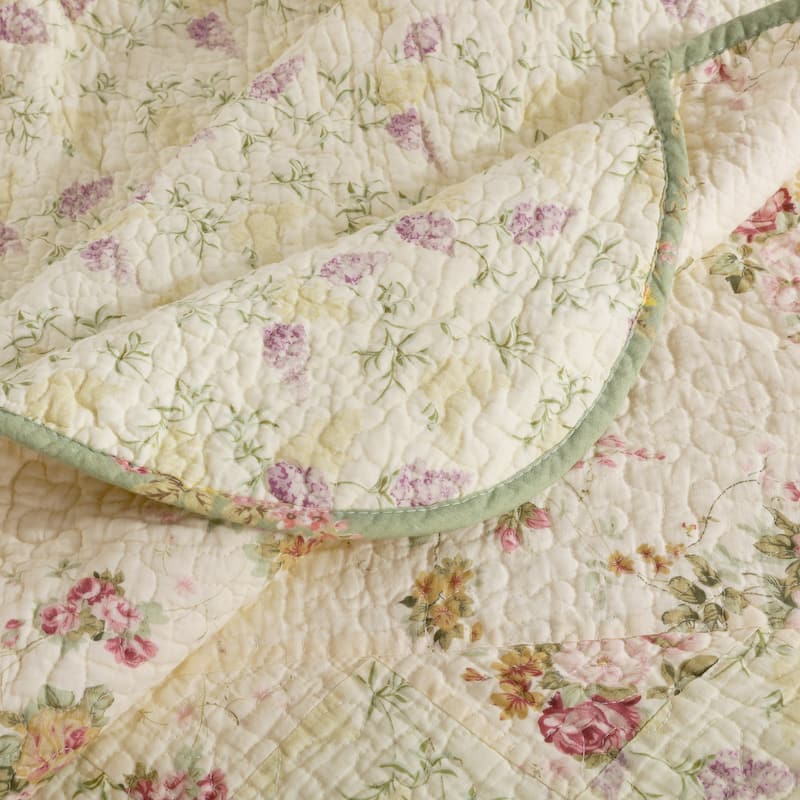 Greenland Home Fashions Bliss 100% Cotton Authentic Patchwork Throw Quilt