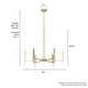 preview thumbnail 4 of 13, Hunter Sunjai Candle Chandelier - Entry, Kitchen Island, Dining Room, Living Room - Geometric, Glam, Contemporary