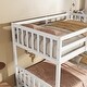 preview thumbnail 6 of 31, Twin Over Twin Rubber Wood Bunk Bed with 2 Drawers,Convertible into 2 Full Beds,Ladder and Safety Guardrails
