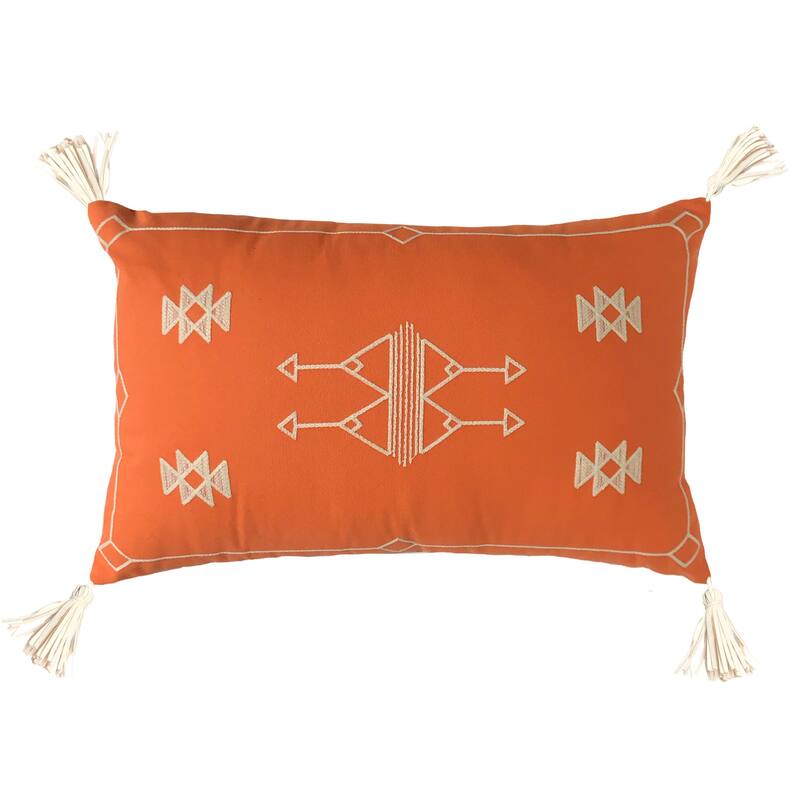 Jiti Cactus Modern Bohemian Outdoor Waterproof Embroidered Sunbrella Rectangle Lumbar Pillows Cushions for Pool Patio Chair
