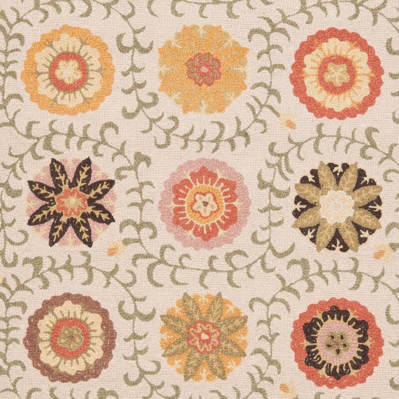 SAFAVIEH Handmade Blossom Euna Modern Floral Wool Rug