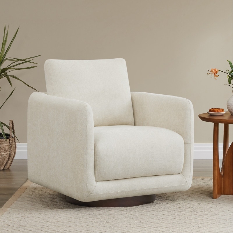 Rebecca Swivel Accent Chair with Cushion - Modern Style