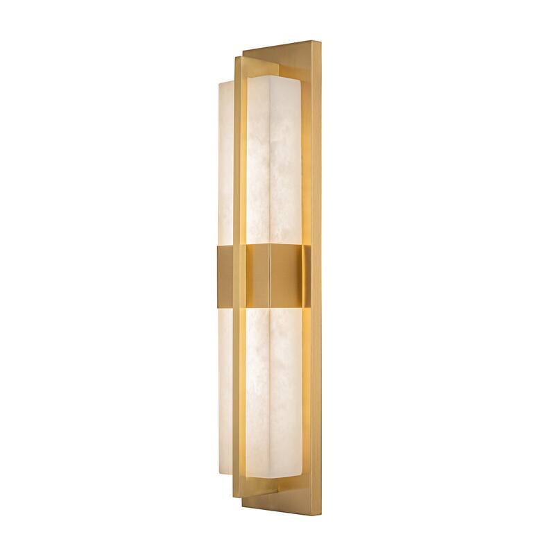 Artcraft Briana Integrated LED Wall Sconce - Marble Diffuser Shade