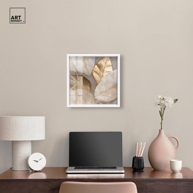 Golden Cascades Shadowbox by Art Remedy