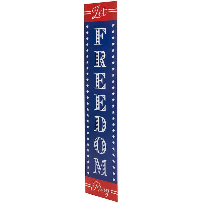 Let Freedom Ring Patriotic Wooden Wall Sign - 36"