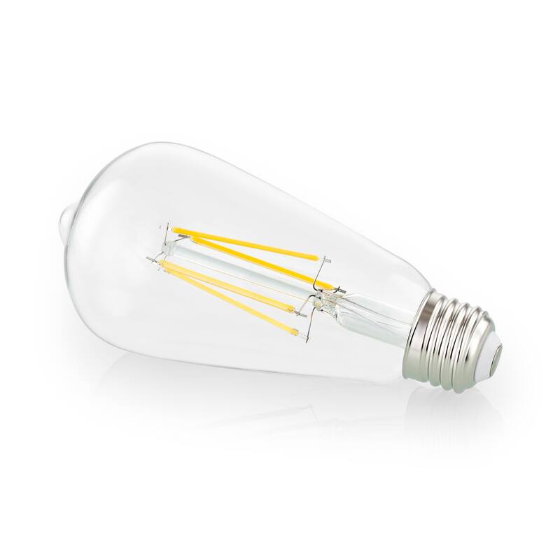 Light Society Aquella ST21 Shape LED Filament Light Bulb (Set of 4) - Clear