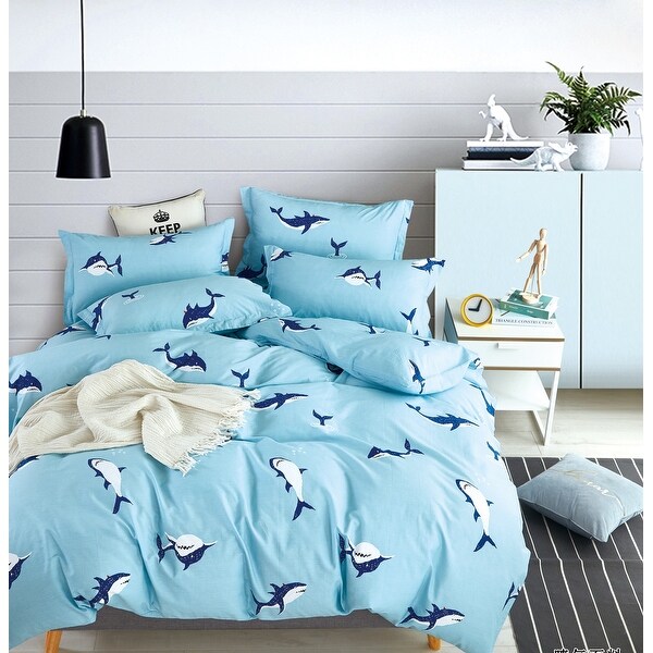 Leighton Kids Ocean Shark 100% Cotton Comforter Set. Opens flyout.