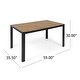 preview thumbnail 7 of 8, Roma Outdoor Wood and Resin Outdoor 7 Piece Dining Set by Christopher Knight Home
