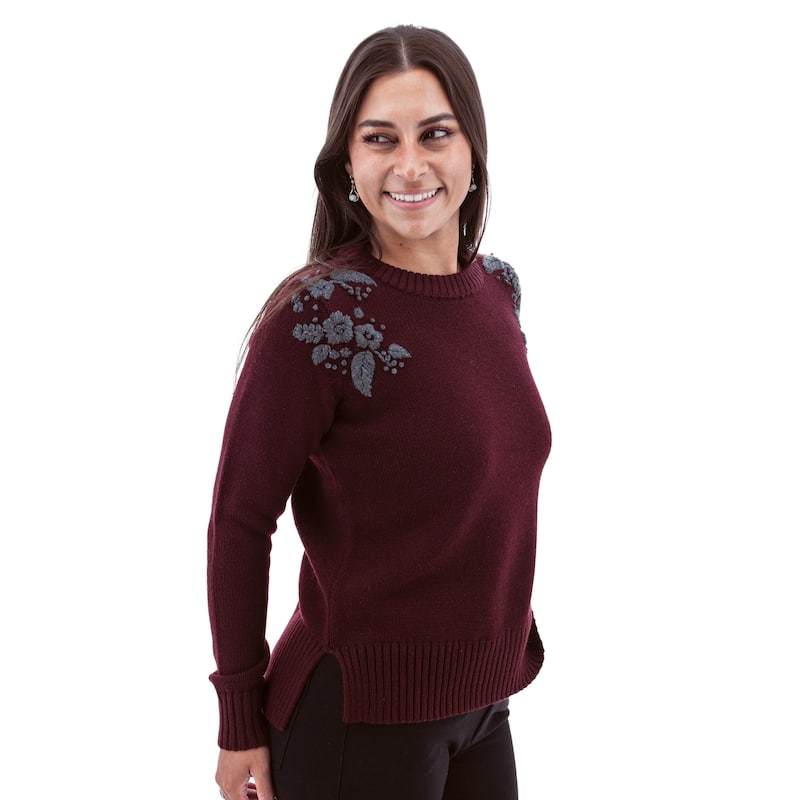 Aventura Women's Lindley Embroidered Sweater