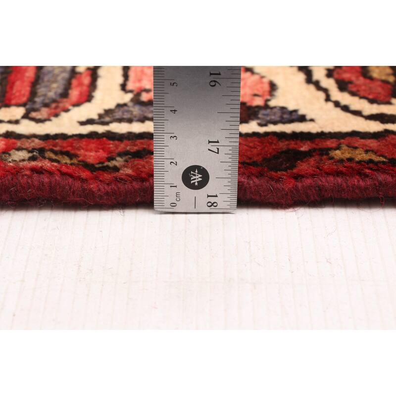 ECARPETGALLERY Hand-knotted Andelz Red Wool Rug - 3'7 x 9'8