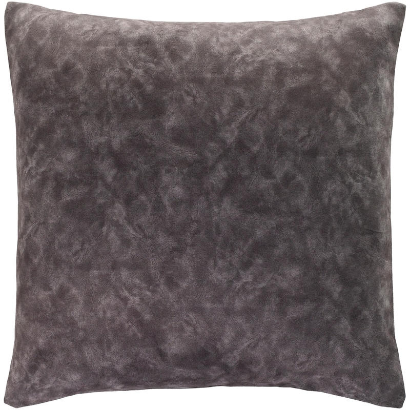 Yasemin Faux Suede Abstract Throw Pillow