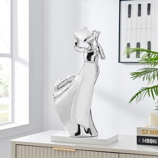Solange Chrome Resin Sculpture