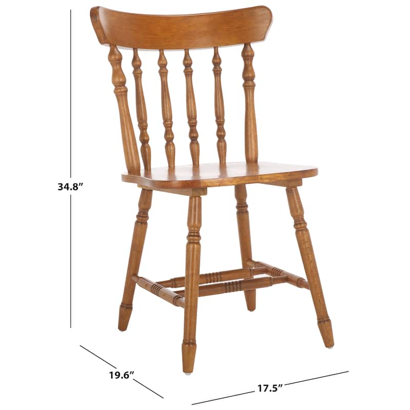 SAFAVIEH HOME Coralyn Caprail Dining Chair (Set of 2) - 17"W x 20"D x 34"H