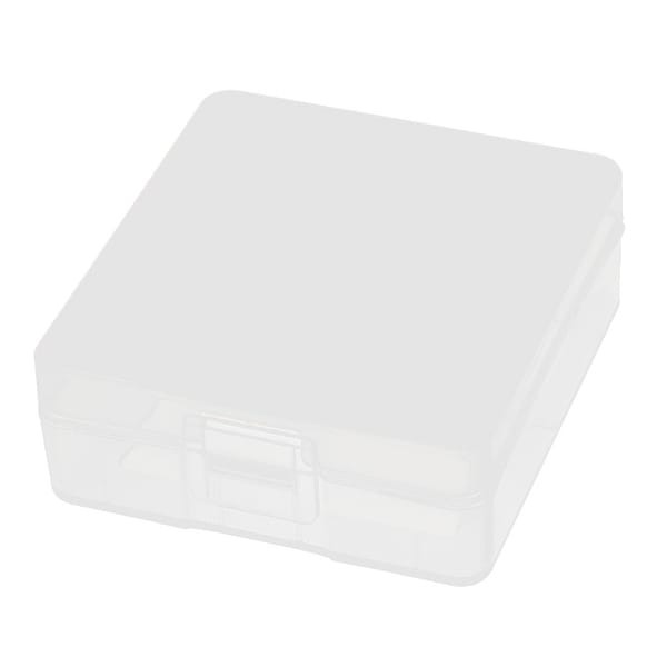 Clear Plastic Storage Box Case Container Holder for 2 x 9V Battery Batteries