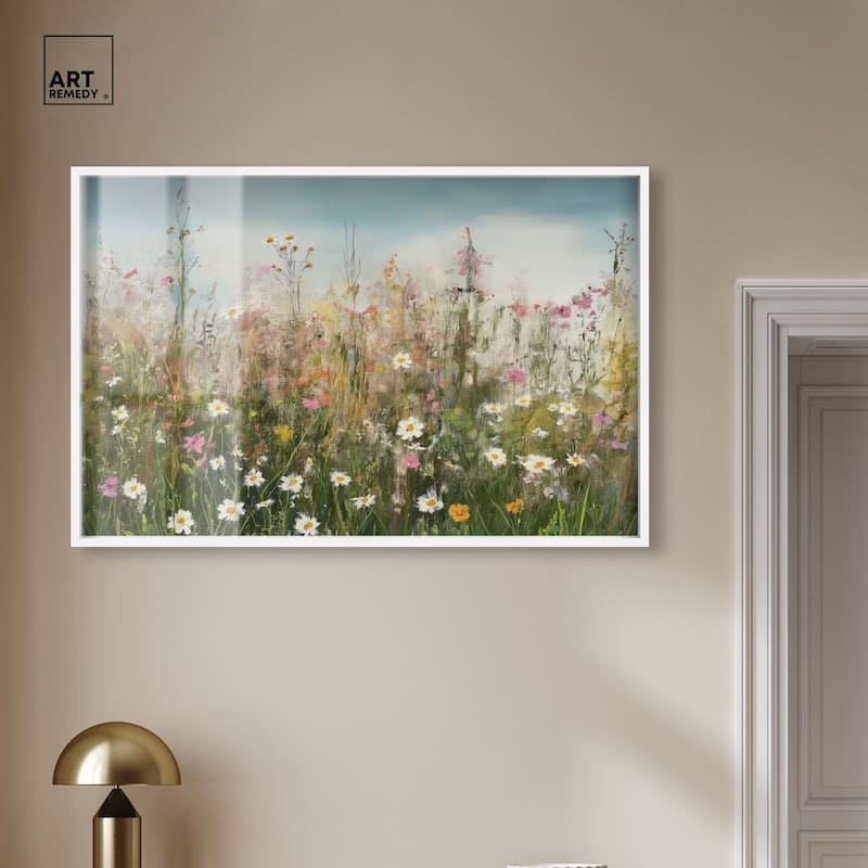 Glimmering Glade Garden I Shadowbox by Art Remedy