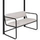preview thumbnail 13 of 12, Twin Metal Loft Bed with Bench and Storage Staircase, Full Guardrails, Black