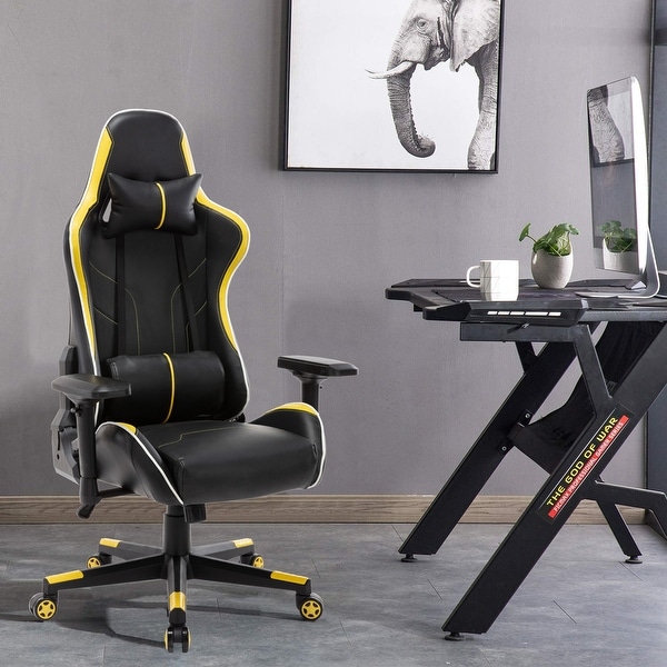Yellow Ergonomic Gaming Chair Bed Bath Beyond 32693830