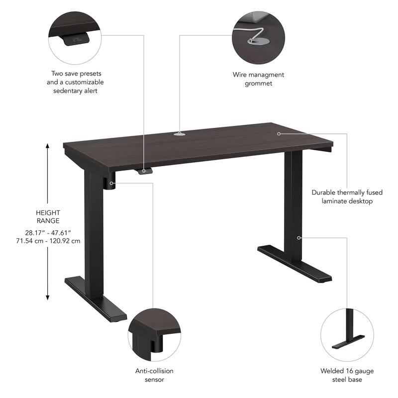 Bush Business Furniture Move 40 Series 48x24 Adjustable Standing Desk