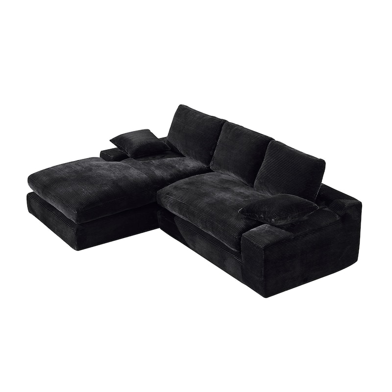 99x69" Modular Sofa,L-Shape Sleeper Couch,Modern Living Room Furniture
