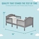 preview thumbnail 2 of 9, Dream On Me Portland 3 In 1 Convertible Toddler Bed in Steel Grey