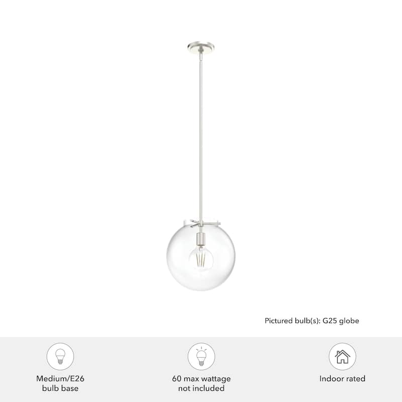 Hunter Sacha 1-Light Pendant - Kitchen Island, Dining Room, Entry - Transitional, Contemporary