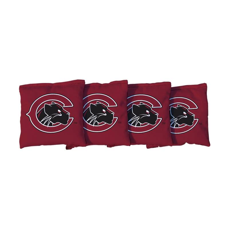 Chapman Panthers Red Cornhole Bags - Corn Filled