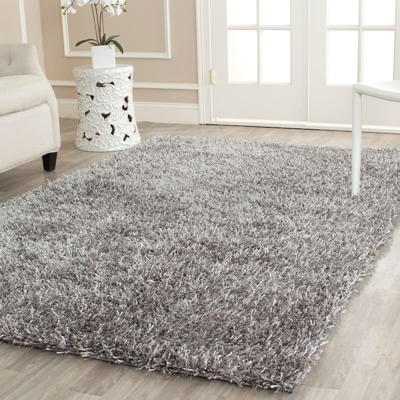 SAFAVIEH Handmade New Orleans Shag Area Rug - 11' x 15' - Grey/Grey