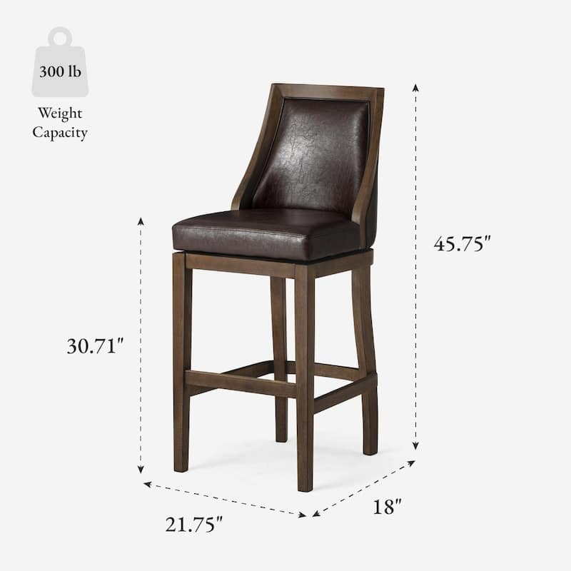 Maven Lane Vienna Swivel Kitchen Stool