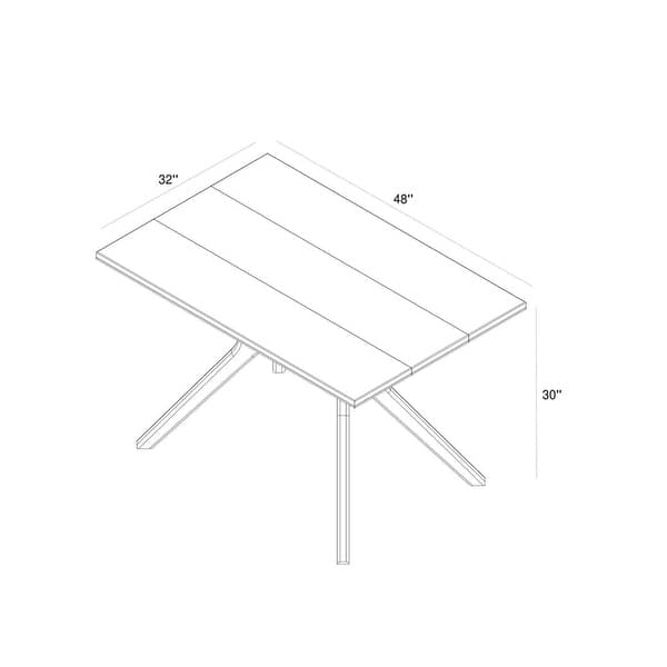 Verso Rectangular Dining Table - 48 inches - 48