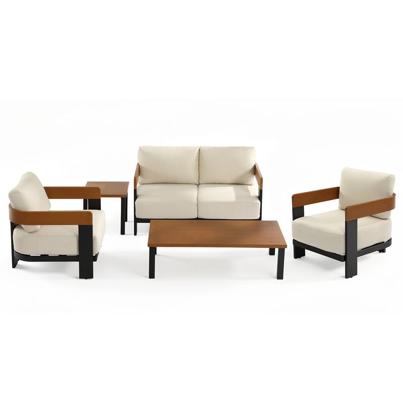 5 - Piece Outdoor Seating Group With Cushions