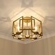 preview thumbnail 2 of 9, Golden Lighting 6068-FM Marco 4 Light 16" Wide Semi-Flush Ceiling