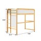 preview thumbnail 8 of 30, Walker Edison Twin Loft Bed with Ladder