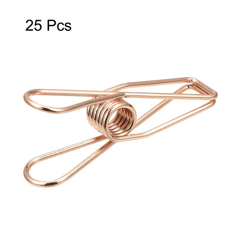 Tablecloth Clips, 55mm Clamps for Fix Table Cloth, Rose Gold 25 Pcs - Rose Gold