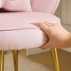 preview thumbnail 10 of 40, Scalloped Petal Velvet Accent Chair with Pillows