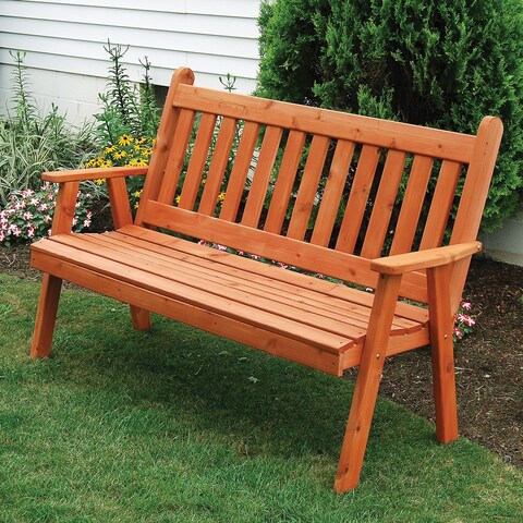 Cedar 6' Traditional English Garden Bench