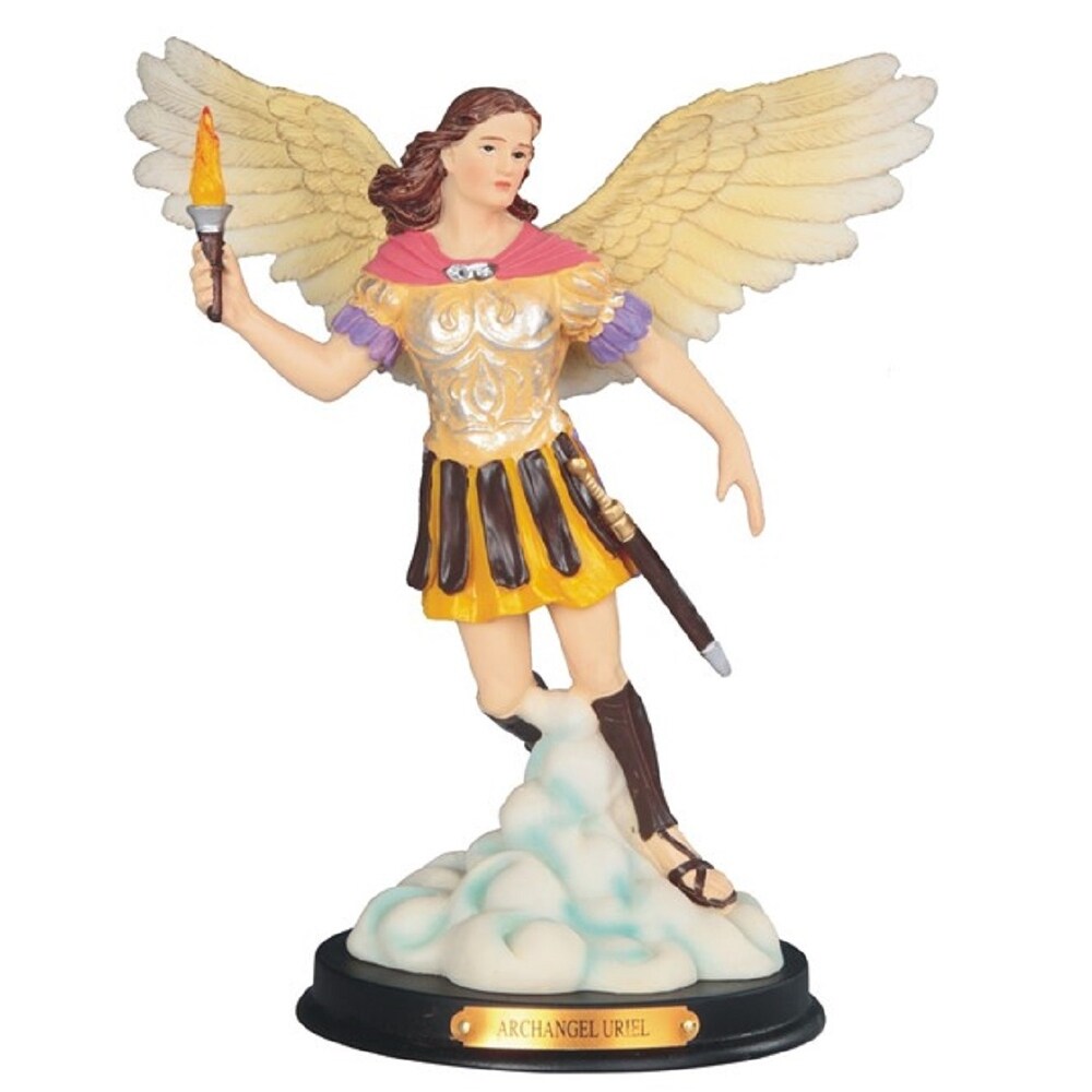 Q-Max 10"H Archangel Uriel Statue Angel of Wisdom Holy Figurine Religious  Decoration - Overstock - 32433354